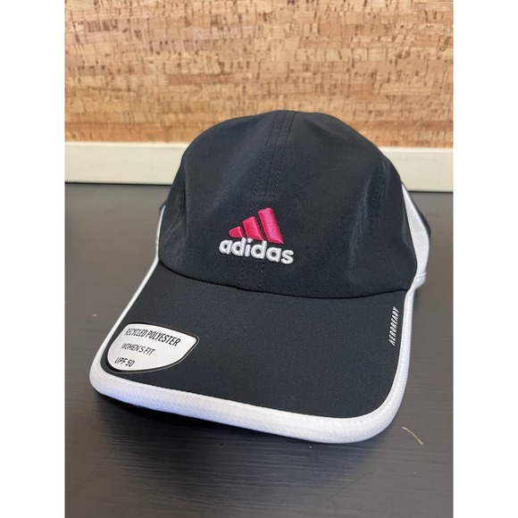 adidas Accessories - Adidas Aeroready Women's Hat Cap Black Pink Adjustable Lightweight Relaxed‎ Fit